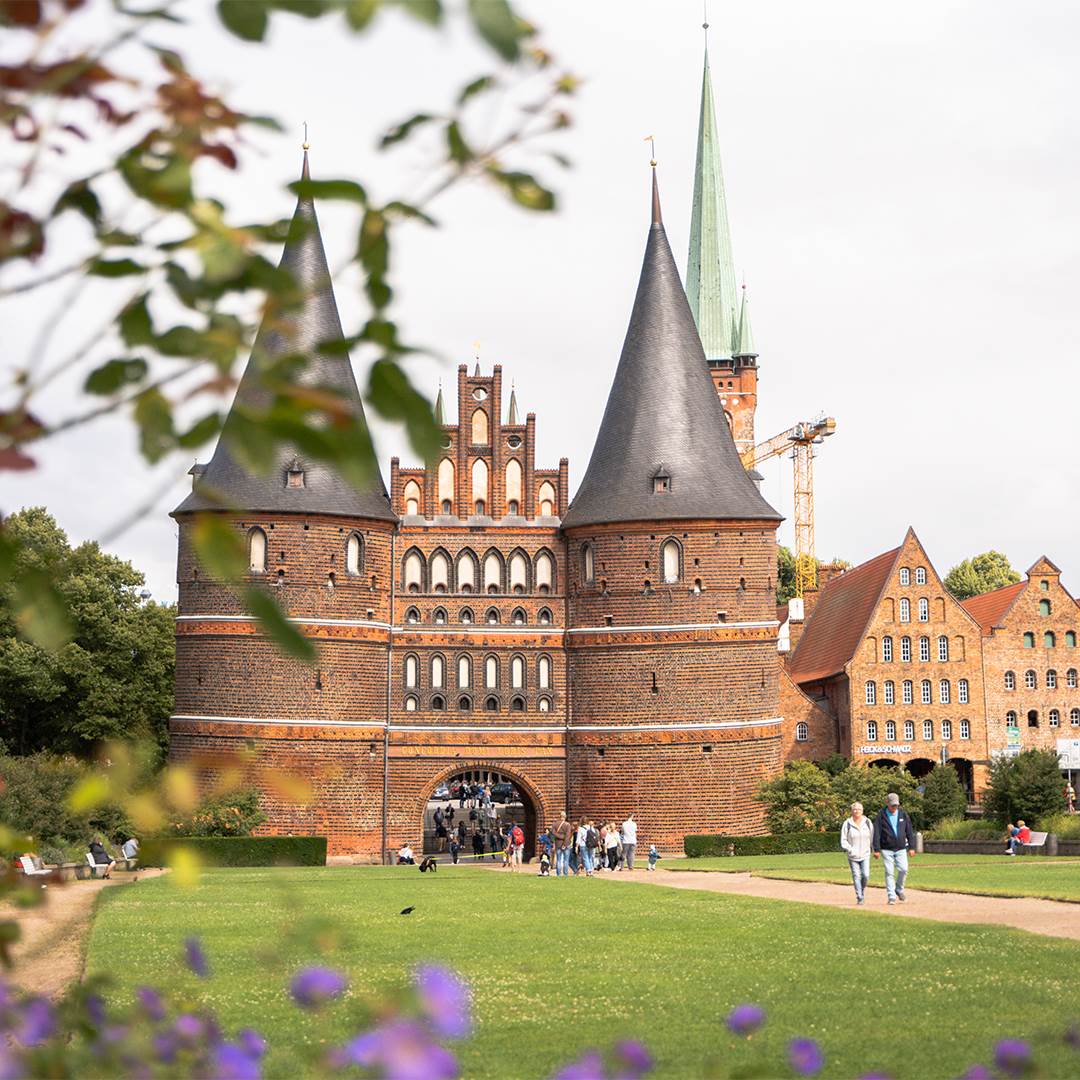 Den berømte Holstengate - en af Lübecks basisvarer og et historisk monument