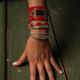 Skarabäus bracelet 2000 glass beads | outlet price € 91